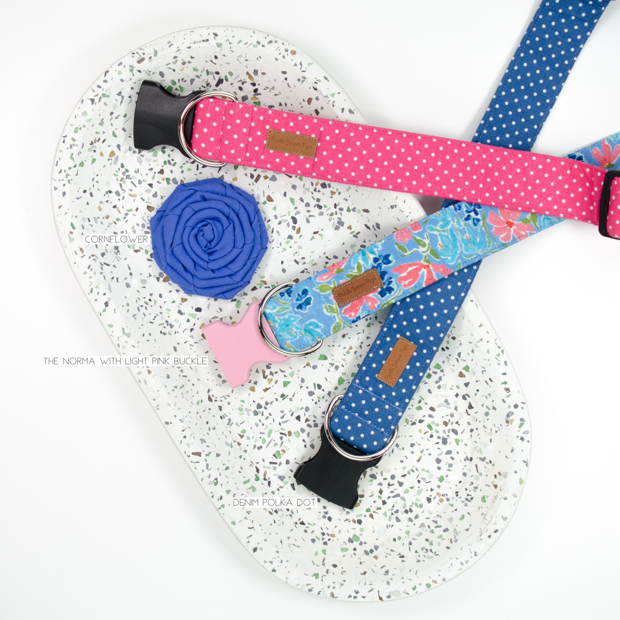 Puddle Jumper Pups – coleira - Cão por atacado – Bolinhas de framboesa14