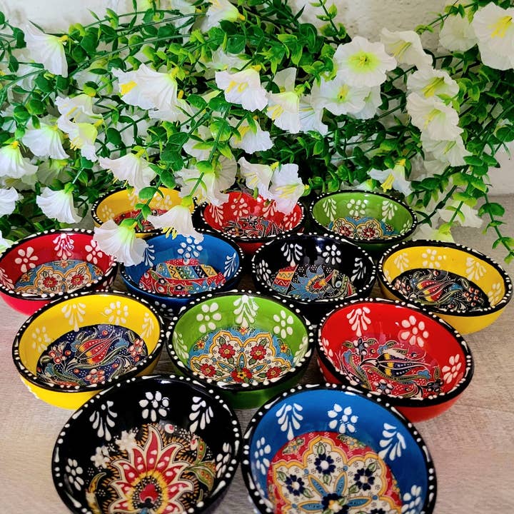 Mediterranean Collection - Wholesale Jewelry Dish - Turkish Dip & Trinket Bowl – Hand-Painted Ceramic 3