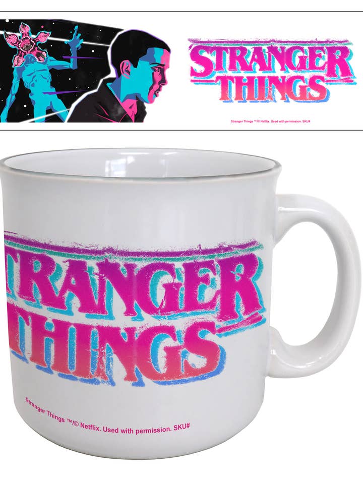 Stranger Things - Neon 11 - 20oz Camper Mug for wholesale by Pyramid America