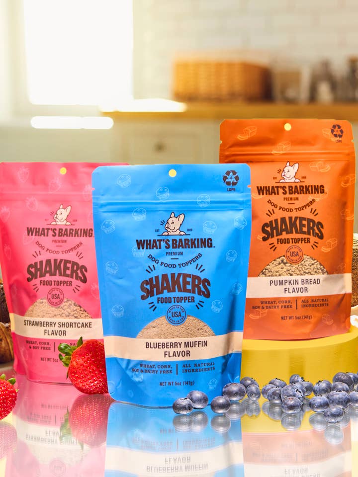 Shakers Food Toppers, 3x5oz Case for wholesale by What's Barking