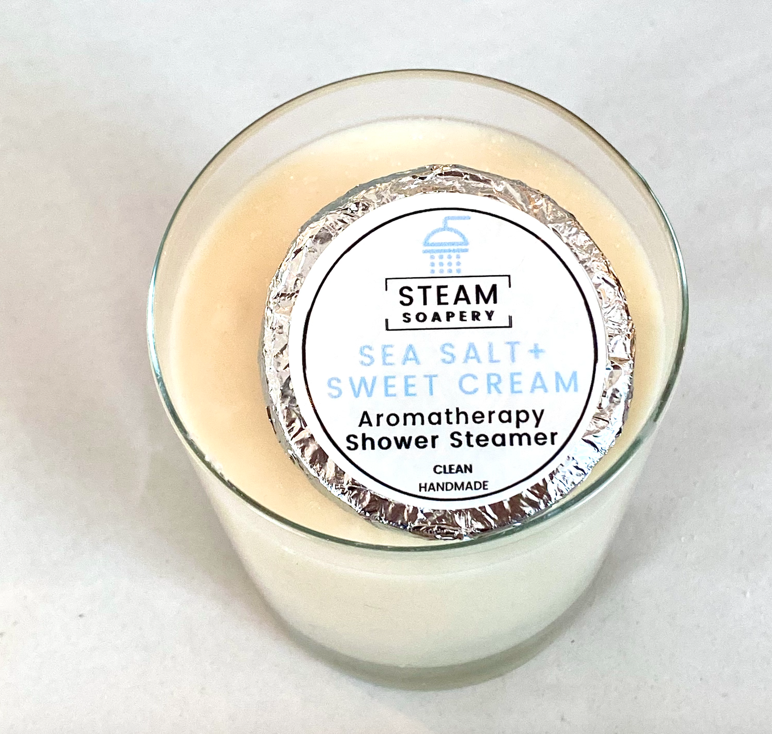 Steam Soapery - Wholesale Shower steamer/bomb - Sea Salt + Sweet Cream Shower Steamer0