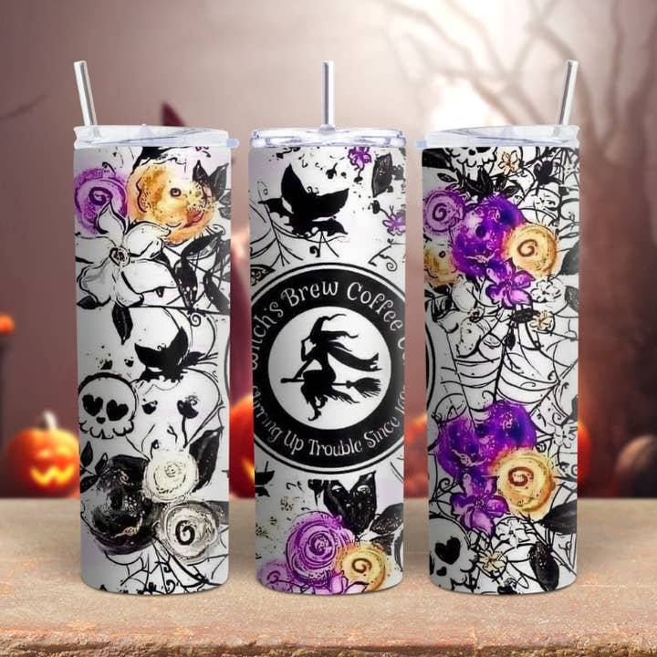 Gobelet « Witches Brew Coffee » pour Halloween pour la vente par FloBama Girls Wholesale