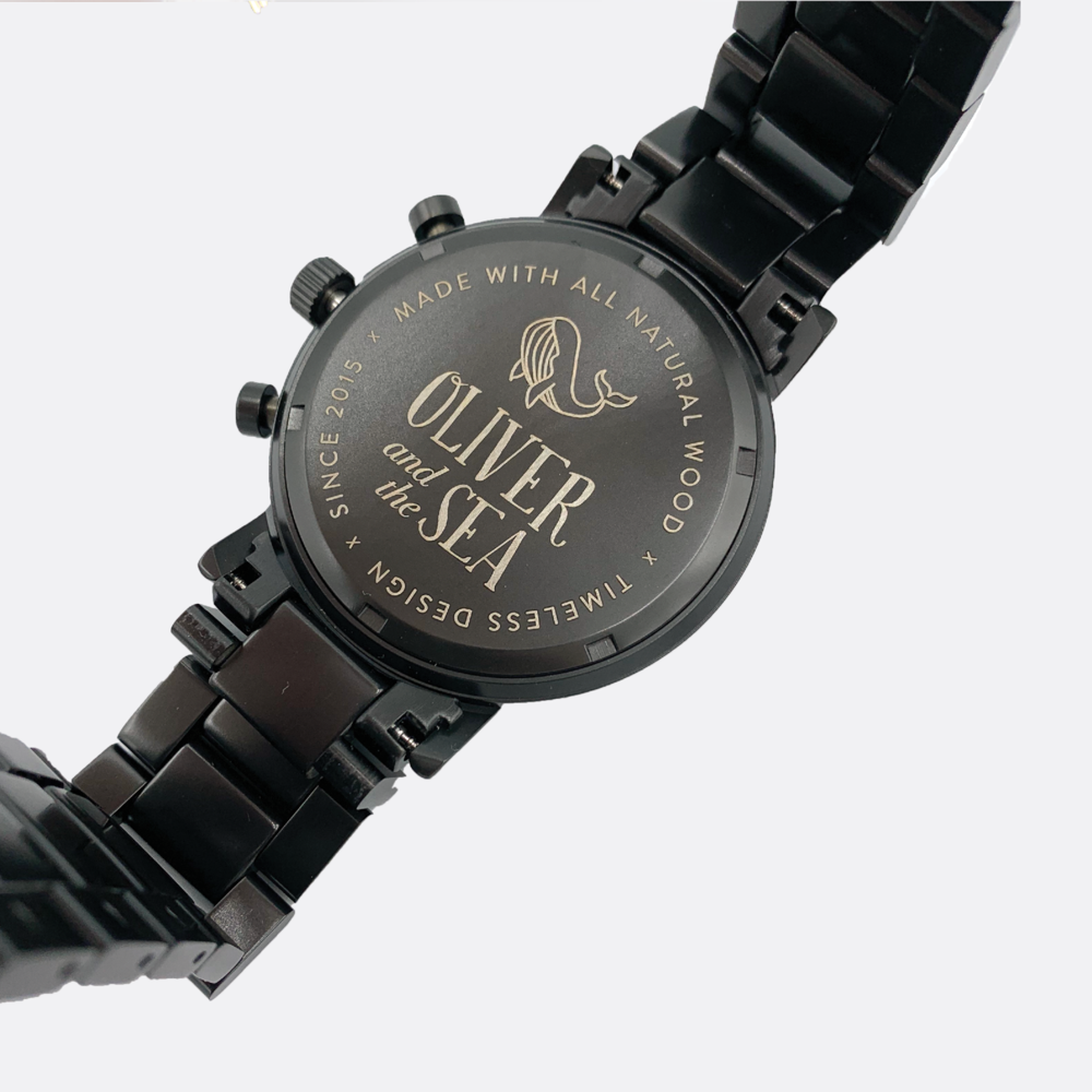 Oliver and the Sea - Wholesale Wrist Watch - Men's - Wood Watch w/Genuine Wood - the "Marlin"5