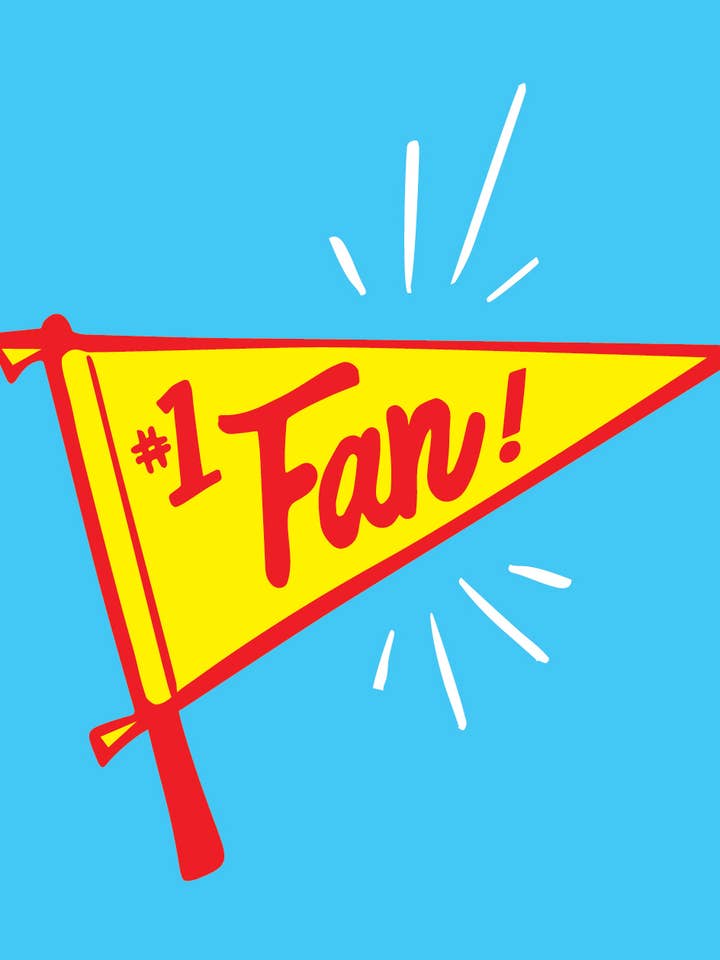 #1 Fan Card for wholesale by Pinky Weber