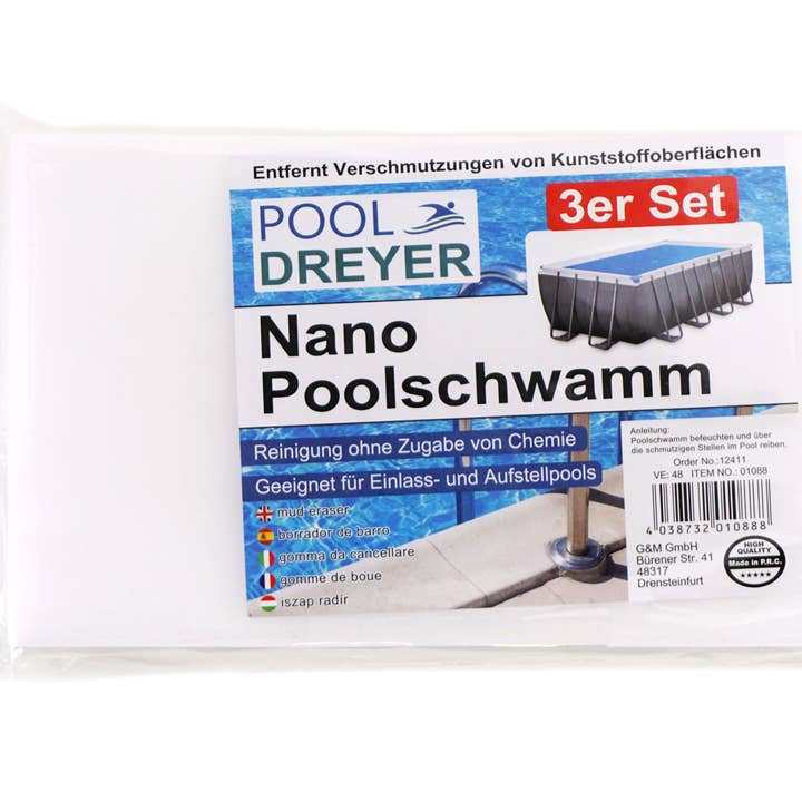 REMOVED BRAND – wholesale Simglasögon - Barn och baby – Nano pool svamp, uppsättning av 3, 11 x 6,5 x 2 cm