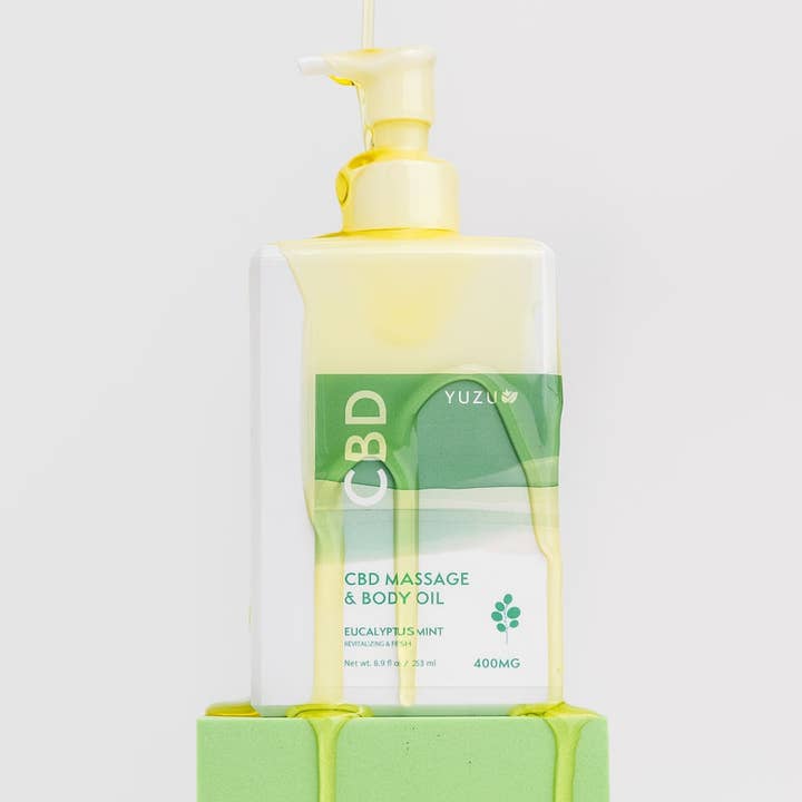 CBD Massage- & Körperöl (400mg) für den Großhandel von YUZU