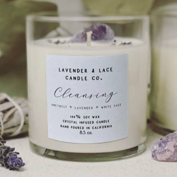 Rengöring Crystal Candle för wholesale av Lavender & Lace Candle Co