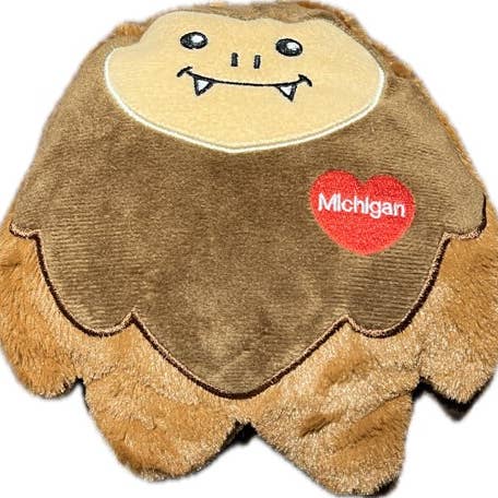 Jouet pour chien en peluche couineur BIGFOOT MICHIGAN pour la vente par Pet Souvenirs