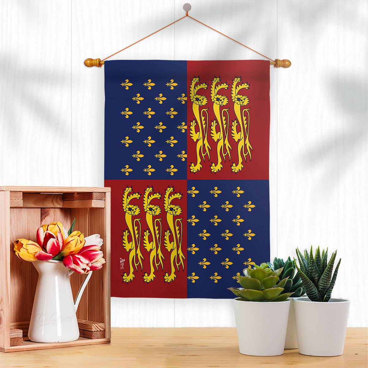 Two Group Flag Co - Wholesale Flag - King Edward III Regional World Historic Fleur De Lys Flag2