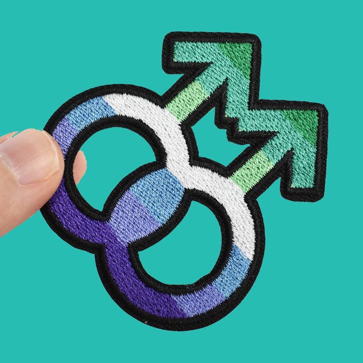 Patch Gay MLM Iron-On por atacado de Gay Nerd Goods