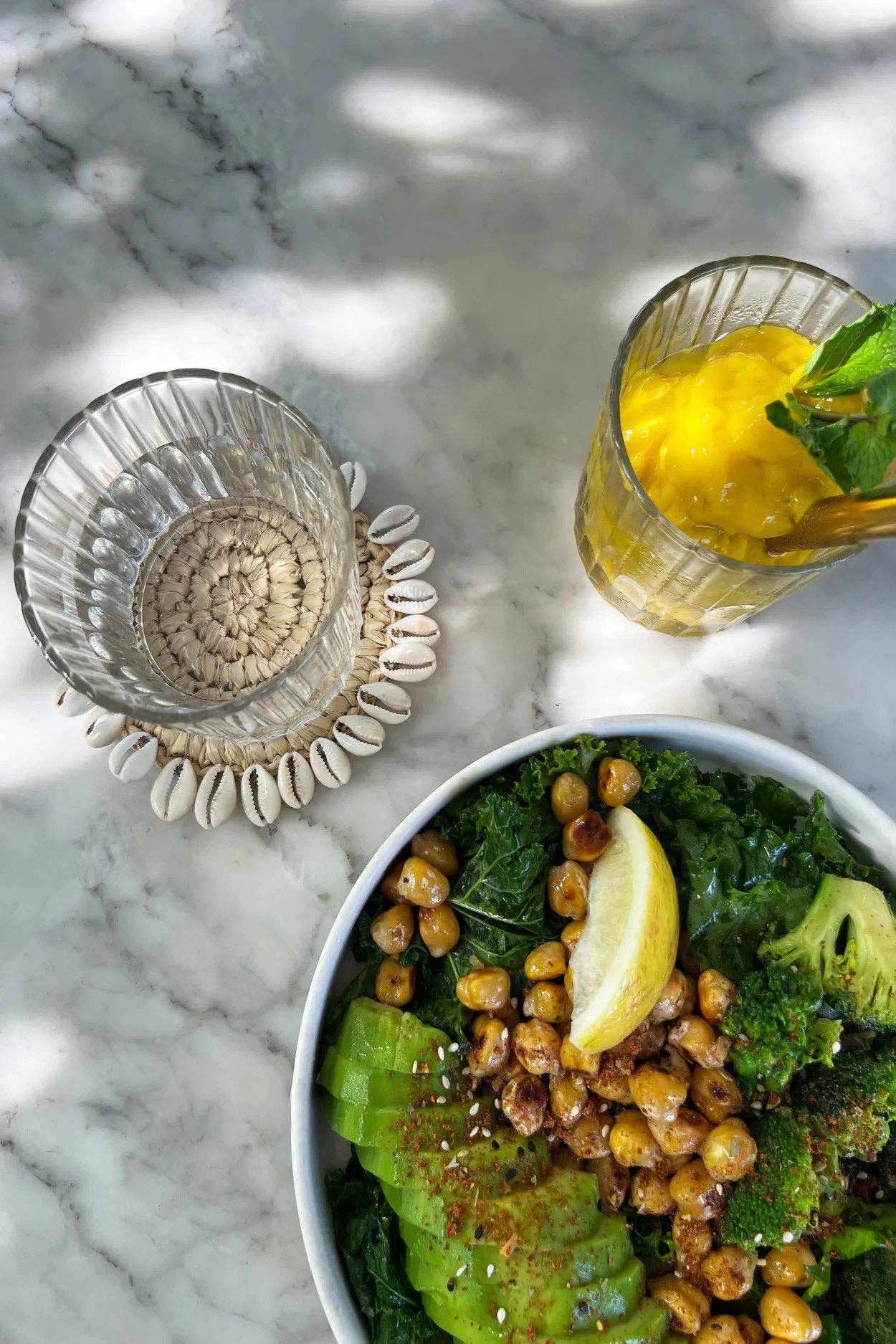 Bazar Bizar Living - Venta al por mayor Posavasos - Posavasos natural de hierba marina con conchas2