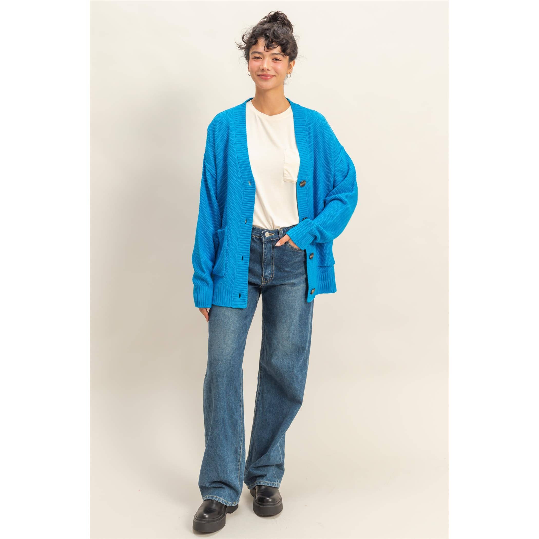 Double Zero - Vendita all'ingrosso Cardigan - Donna - Cardigan oversize con bottoni "Charm Them All"21