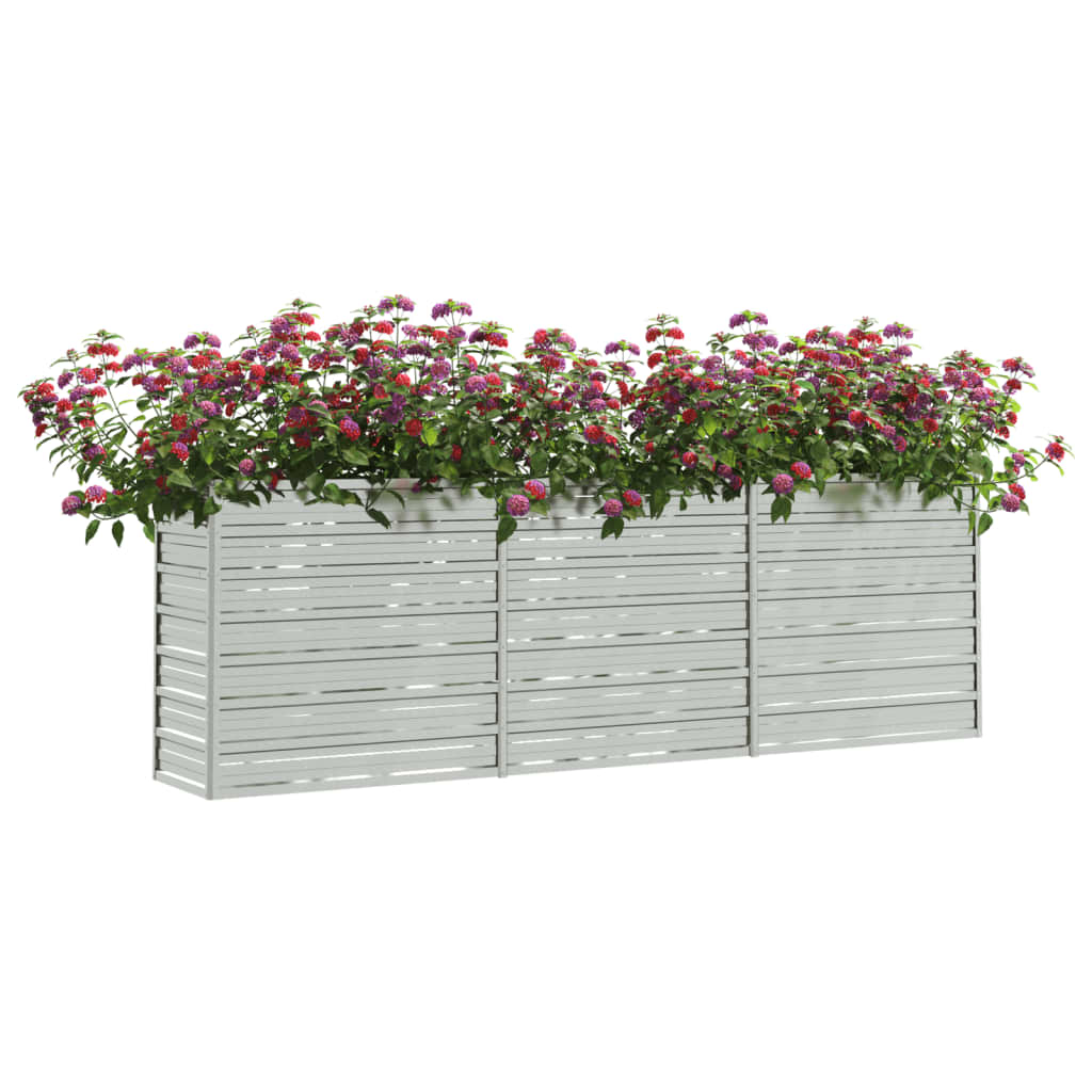 Greenwestons – wholesale Planter box – Green's Garden Raised Bed 94.5"x15.7"x30.3" Galvanized Steel2
