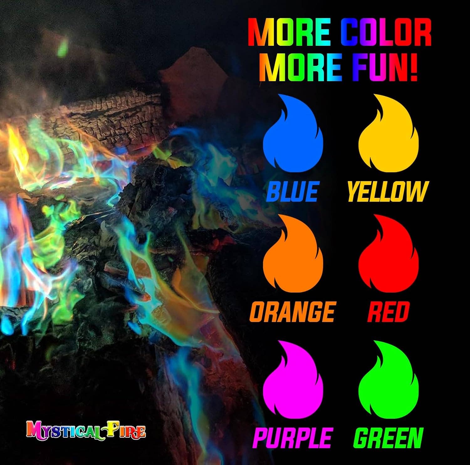 Innovarix - Wholesale Fire Pit - Mystical Fire Color Changing Packets - 12 Packs4