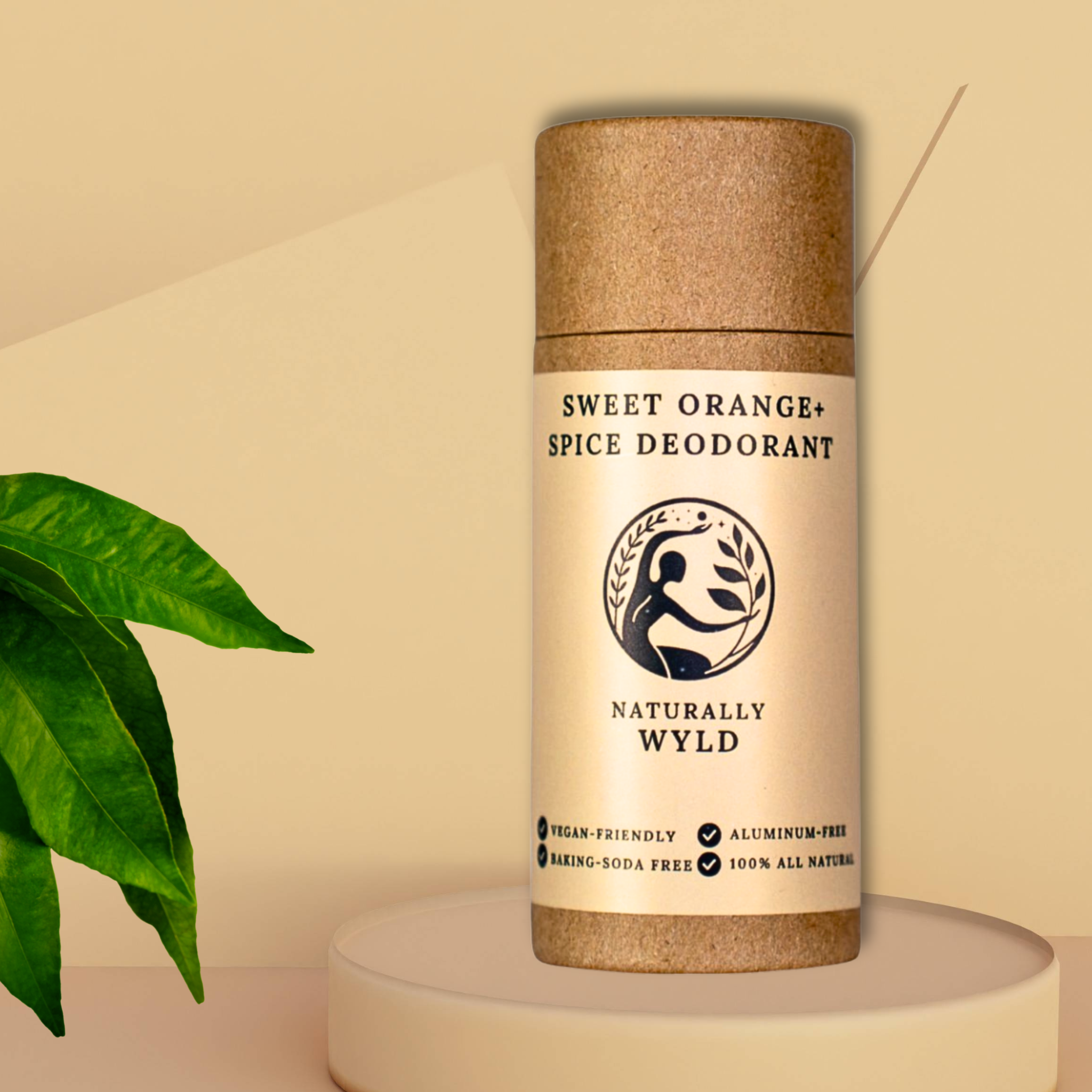 Naturally Wyld - Wholesale Deodorant - Unisex - Sweet Orange + Spice Natural Deodorant:Aluminum-Free, Vegan.0