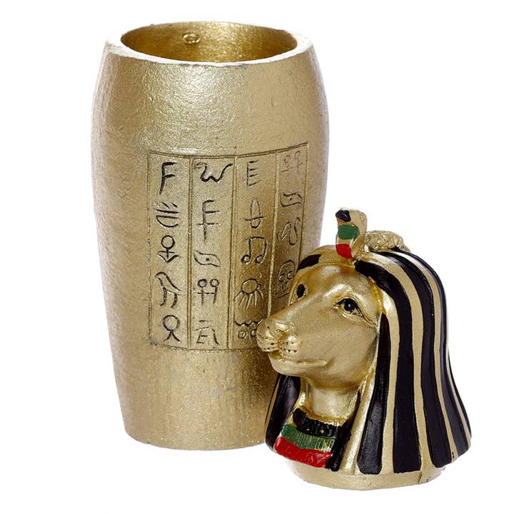 Puckator Ltd - Wholesale Ornament - Gold Egyptian Canopic Jar