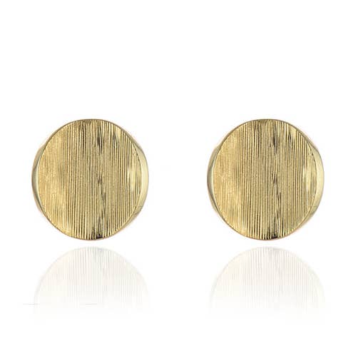 Boucles d'oreilles à clip Cachet Caspain en métal doré 18 carats pour la vente par Cachet London