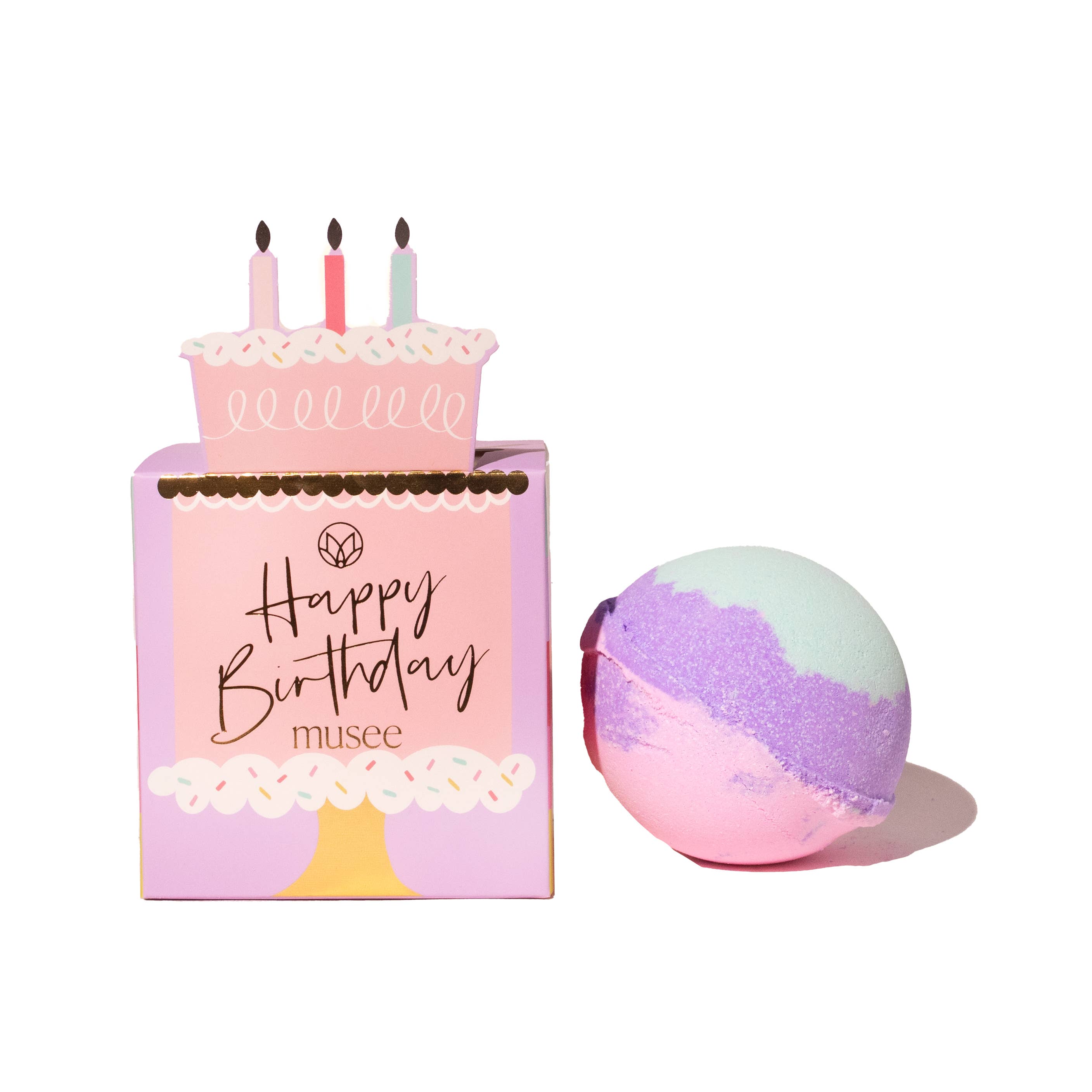Musee - Wholesale Bath Bomb/Fizz - Birthday Cake Bath Balm