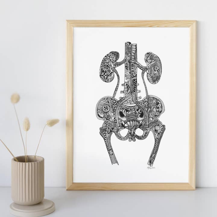 Tracto urinário - 8x10 ou 11x14 por atacado de Artery Ink