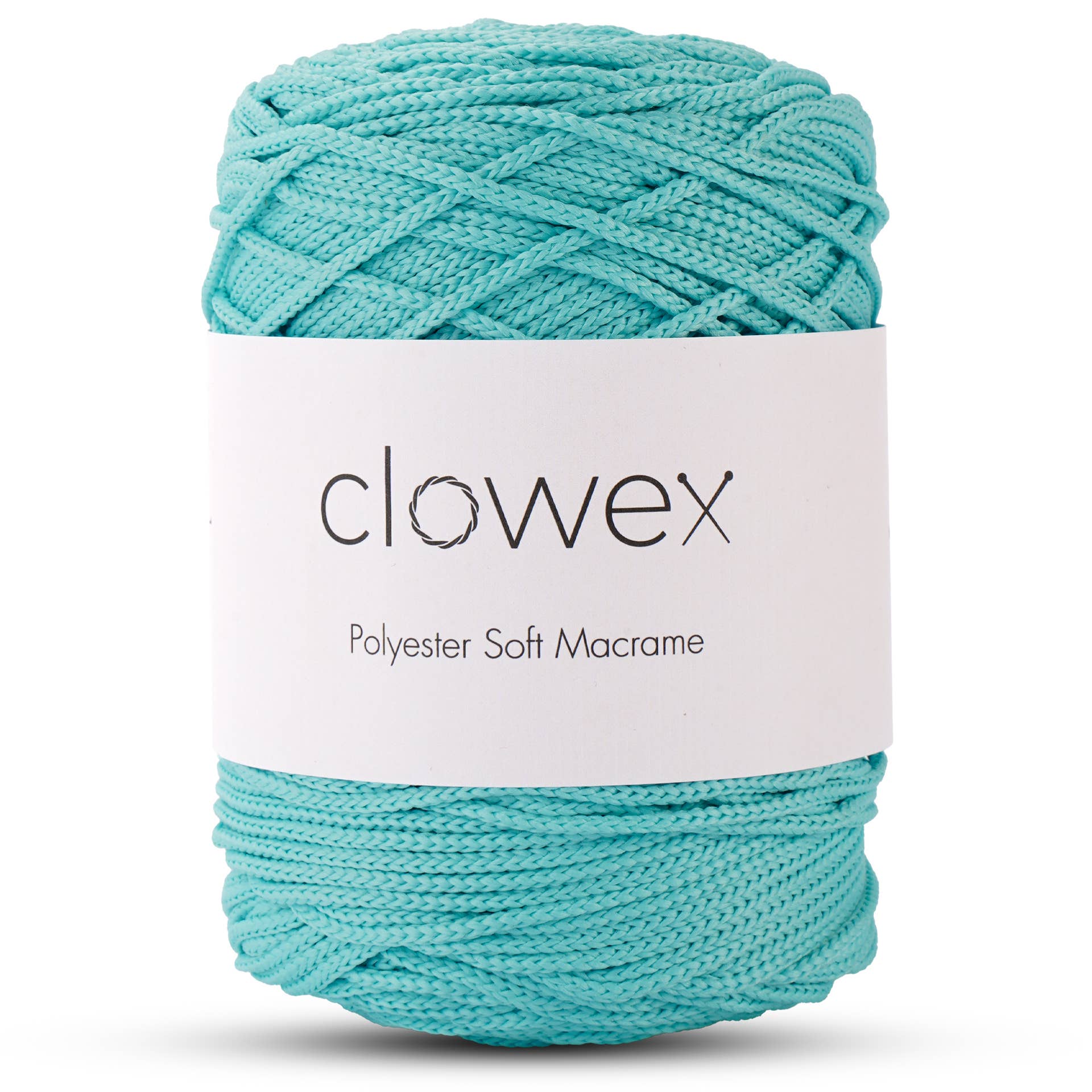 Clowex Textile LLC - Vente Fils à tricoter - Corde Macramé Douce en Polyester 2,5 mm, Fil de Corde Tressé Coloré31