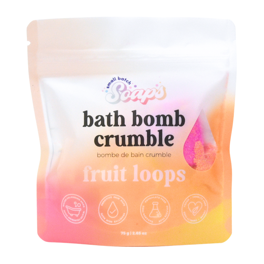 Small Batch Soaps - Wholesale Bath Bomb/Fizz - Fruit Loops Bath Bomb Crumble0