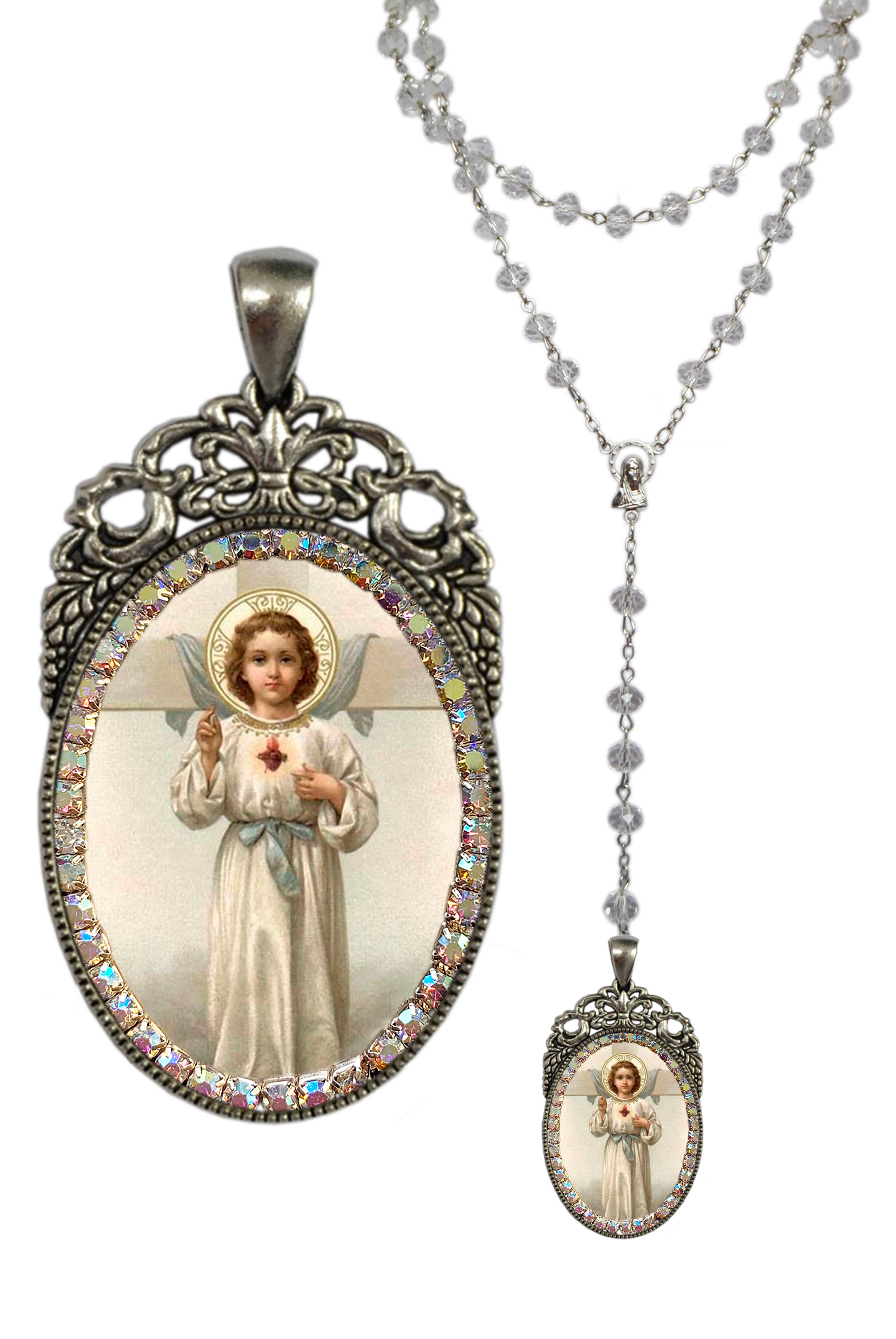 MariaSantissimaShop - Wholesale Prayer Beads Necklace - Child Jesus Miraculous Divine Rosary4