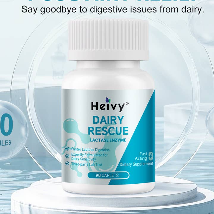 Laktaseenzym 9000 FCC Mælkelindring Hurtigvirkende Tilskud for engroshandel hos Heivy