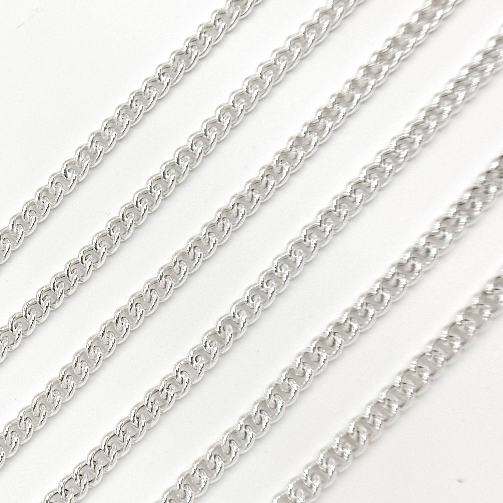 Tresor Jewelry Inc. - Wholesale Link & Chain Necklace - Y57SS. Sterling Silver Curb Chain2