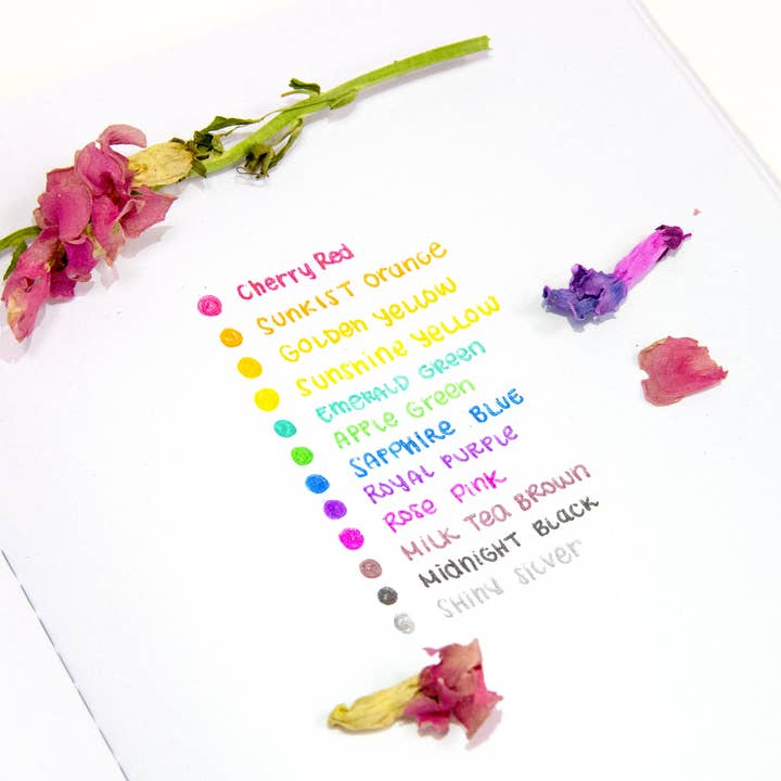 Luna Office Supply - Everyday Essential - Wholesale Pen - 12 Glitter Color Collorelli Gel Pen4