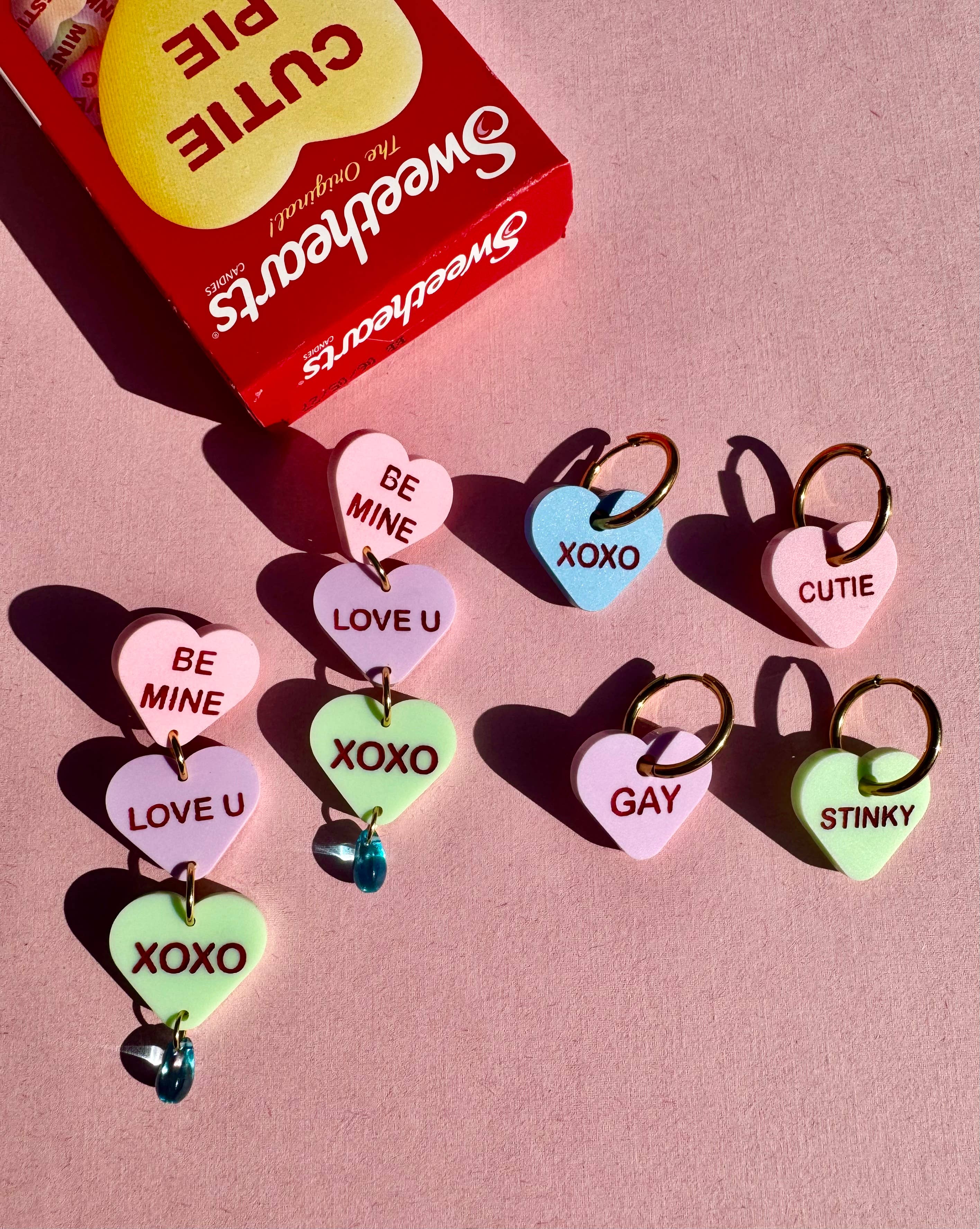 Not Picasso - Wholesale Dangle Earrings - Candy Sweetheart Minis9