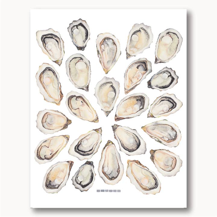 Oyster Print Watercolor for wholesale by Sophie Tivona Paper
