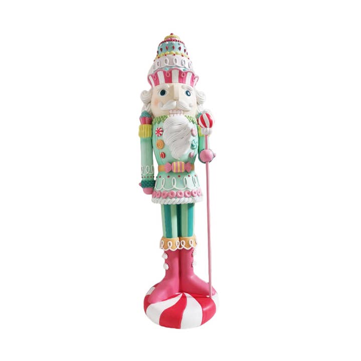 5 FT Candy Nutcracker w/Staff Display for wholesale by December Diamonds