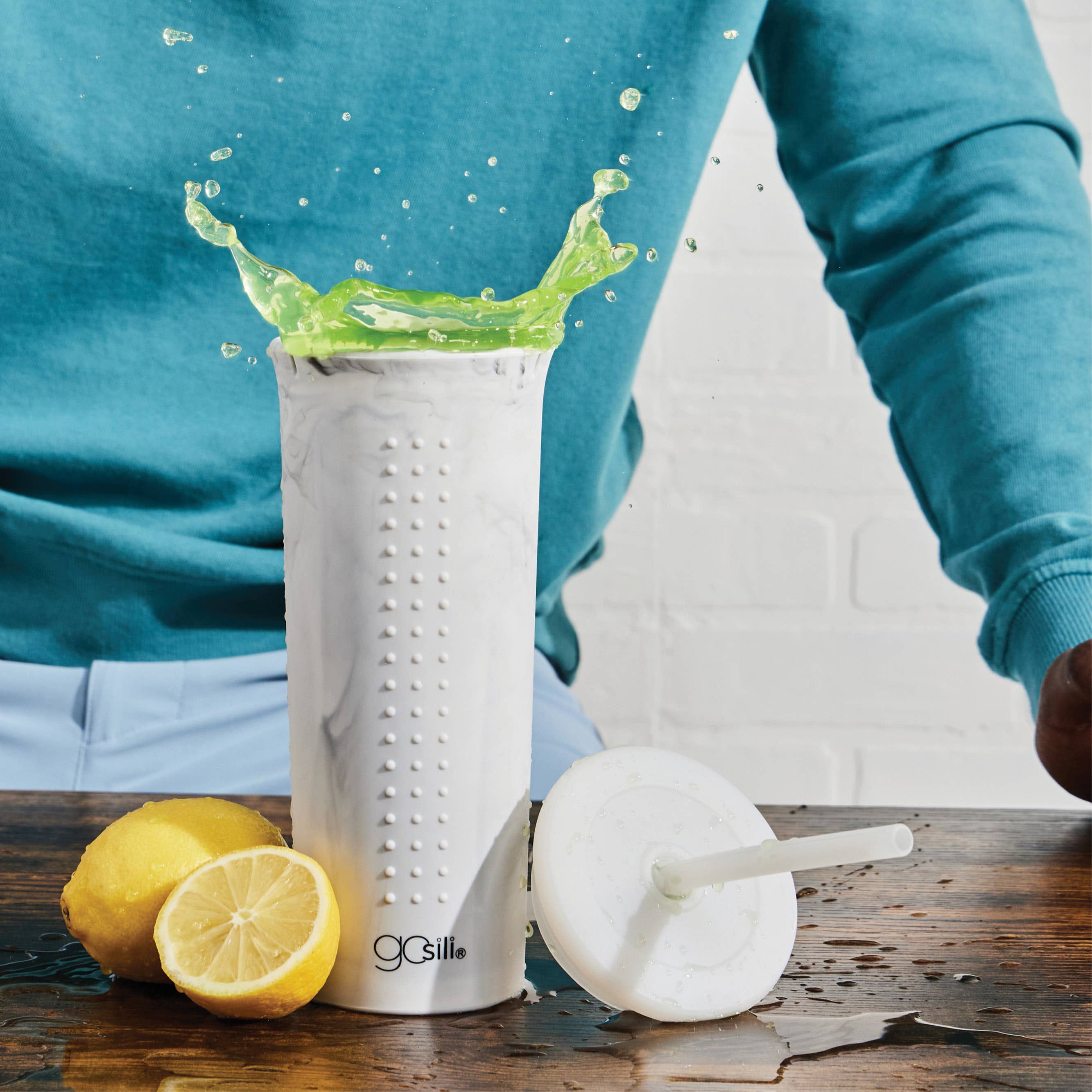 GoSili - Wholesale Insulated Mug/Tumbler - 24 oz Silicone Straw Cup11