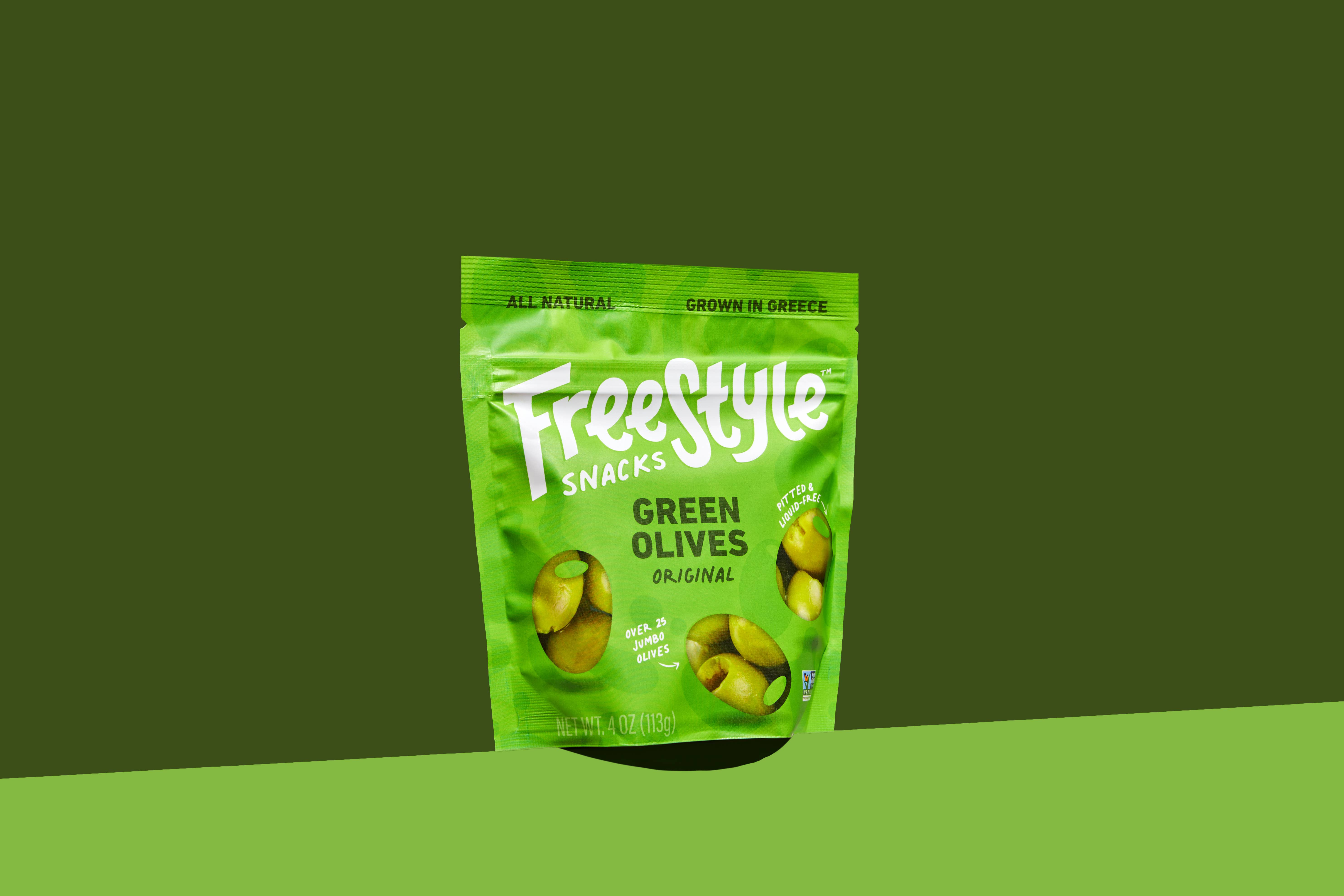 Freestyle Snacks - Vente Olives - Olives vertes - Original (paquet de 6)4