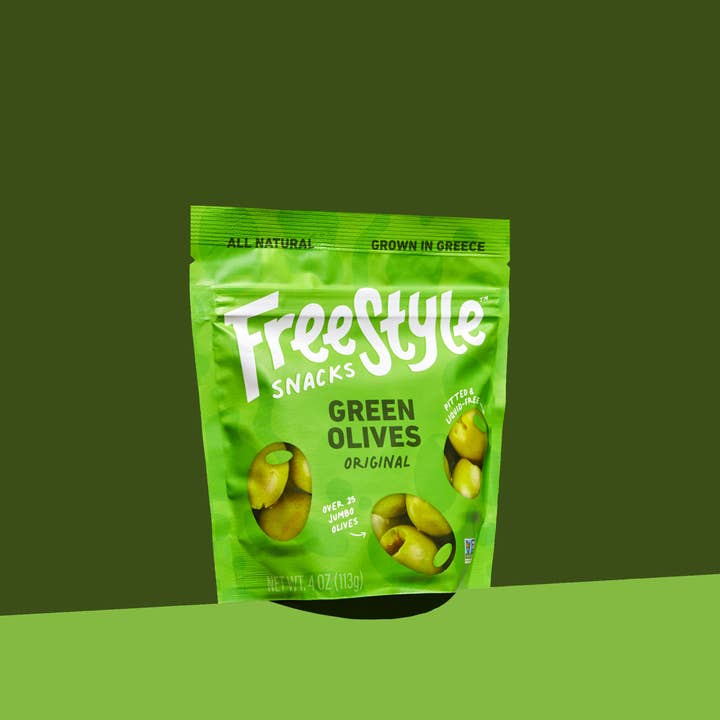 Freestyle Snacks - Vente Olives - Olives vertes - Original (paquet de 6)4