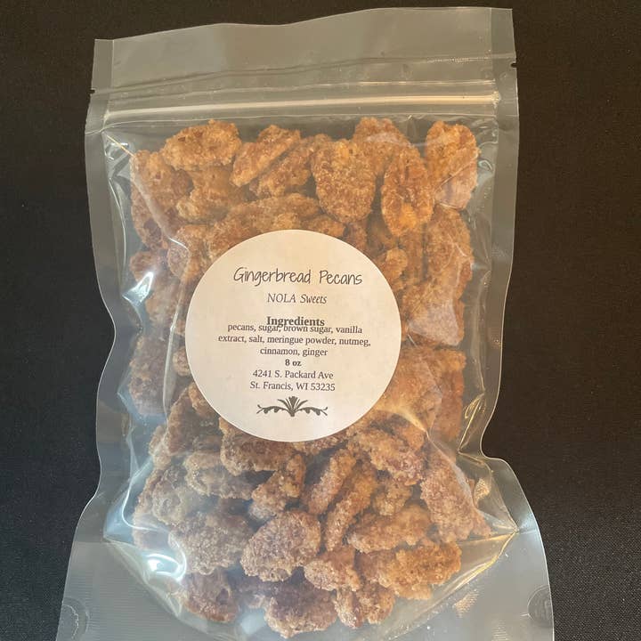 Gingerbread Pecans for wholesale by NOLA Sweets
