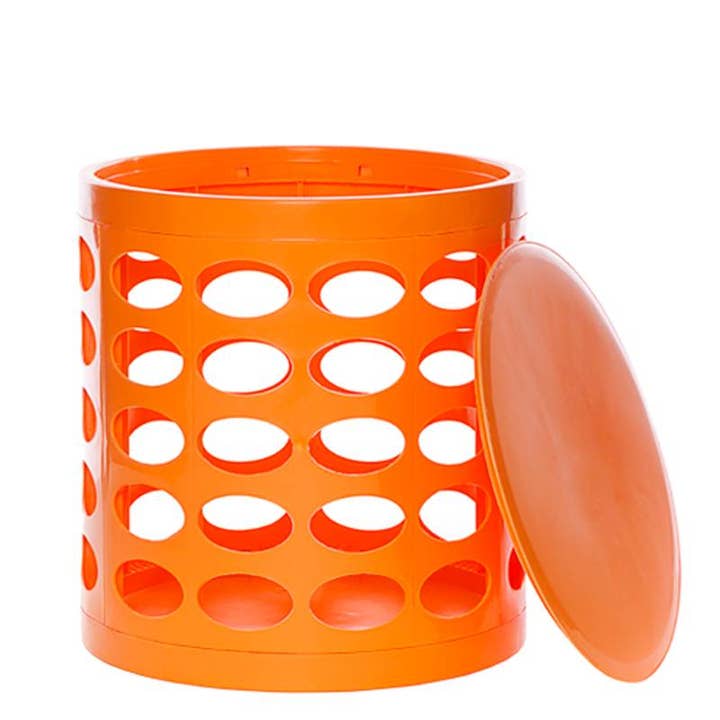 Orange Storage Stool by OTTO for wholesale by Otto Storage