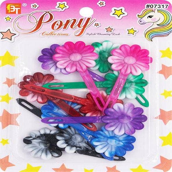 KT Supply - Wholesale Retailer Display - Jewelry - Two Tone Barrettes Assorted/White10