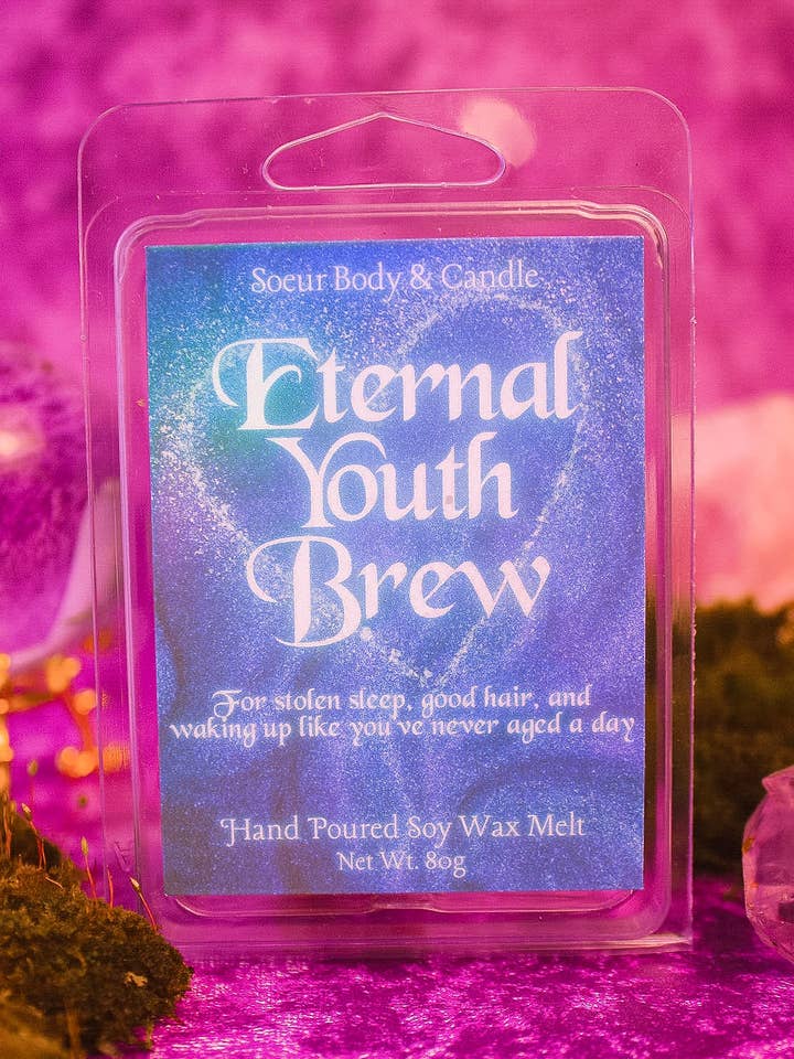 Fondant de cire de soja Éternelle Jeunesse pour la vente par Soeur Body and Candle