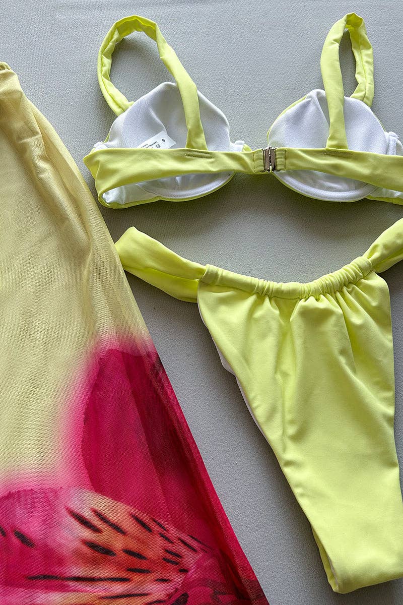 LJUSGUL Elegant tvådelad strandset för wholesale på Faire6