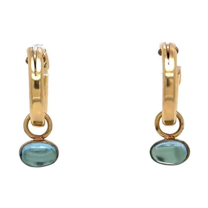 Aqua Drop Little Hoops for wholesale by Mabel Chong