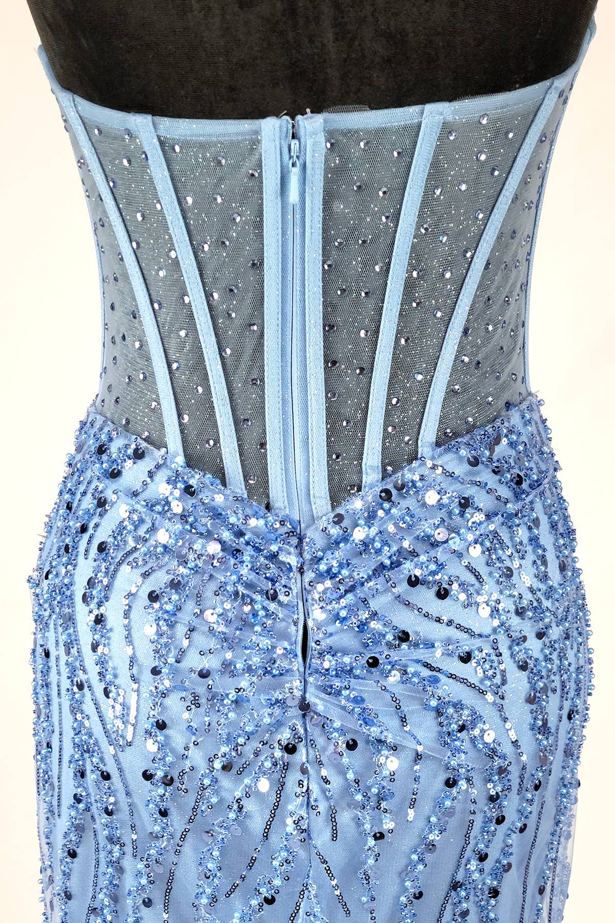 Chicas – wholesale Klänning - Dam – Älskling lång klänning med pärlor och paljetter C36624