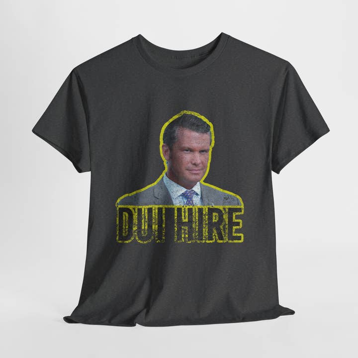 Kennidi Co. - Wholesale Screen Printed T-Shirt - Unisex - DUI Hire- Pete Hegseth t-shirt