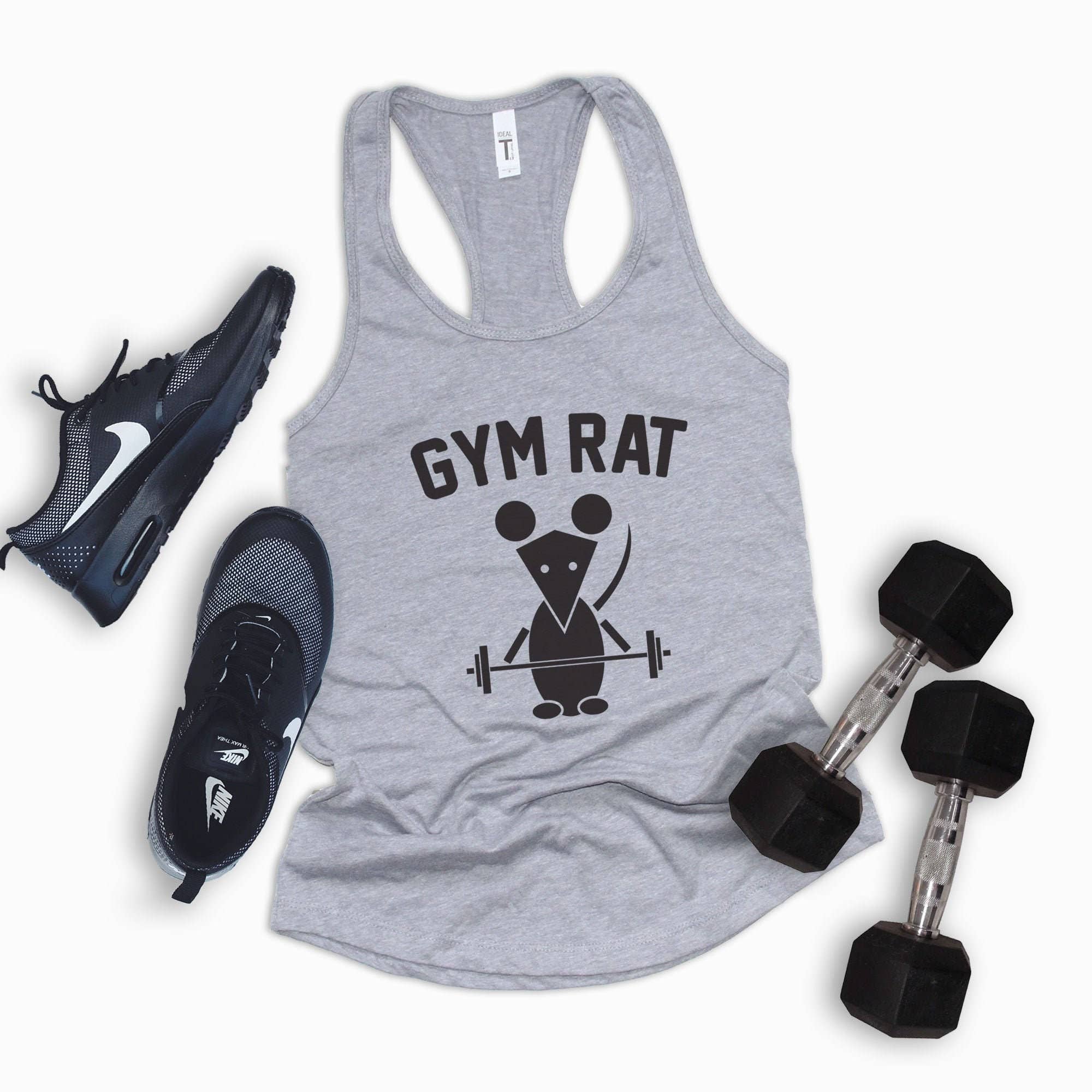 Camiseta sin mangas Gym Rat Funny Workout  Camiseta de levantamiento al  por mayor para tu tienda - Faire España