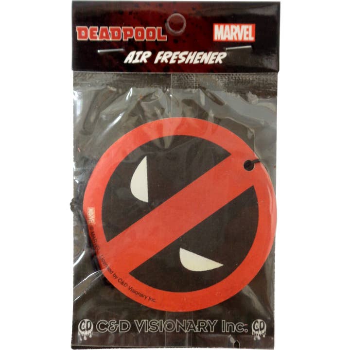 Air Freshener - Deadpool - Round Logo (Cinnamon Scented) for wholesale by Square Deal Recordings & Supplies