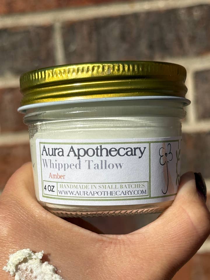 Whipped Tallow Lotion - Amber for wholesale by Aura Apothecary