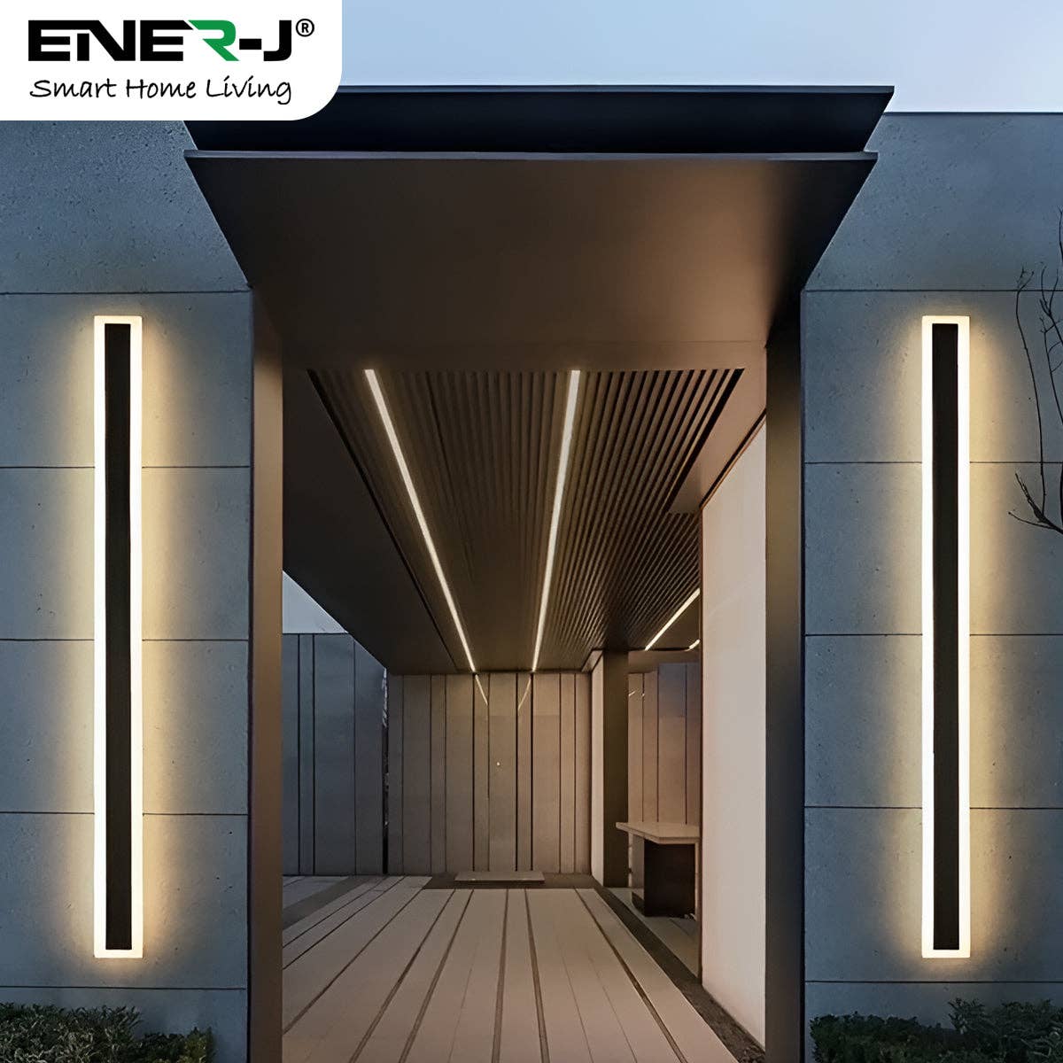ENER-J – Luz de exterior/de relva por atacado – Aplique de Parede Exterior em Acrílico 28W IP65 CCT & Regulável4