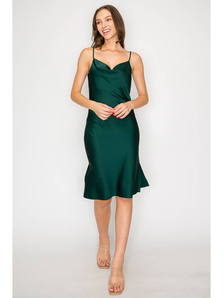 DNA Couture - Vente Robe – femme - Robe à col bénitier en satin7