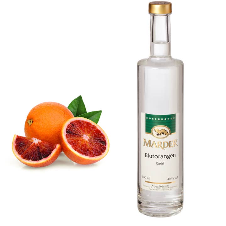 Blood orange spirit for wholesale by Marder Edelbrände