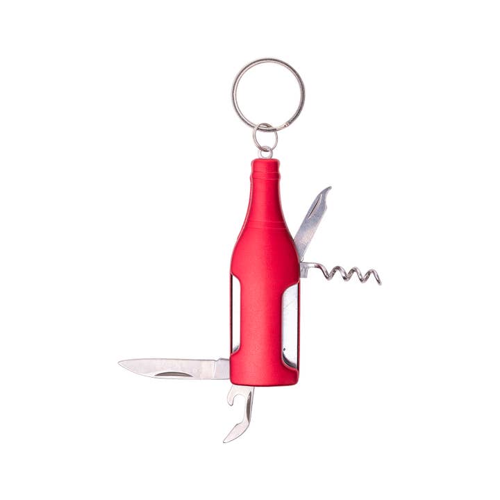 Mad Man - Wholesale Keychain - Men's - Aged to Perfection Wine Opener Multi Tool